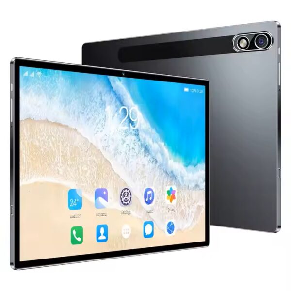a rectangular tablet with a screen on it